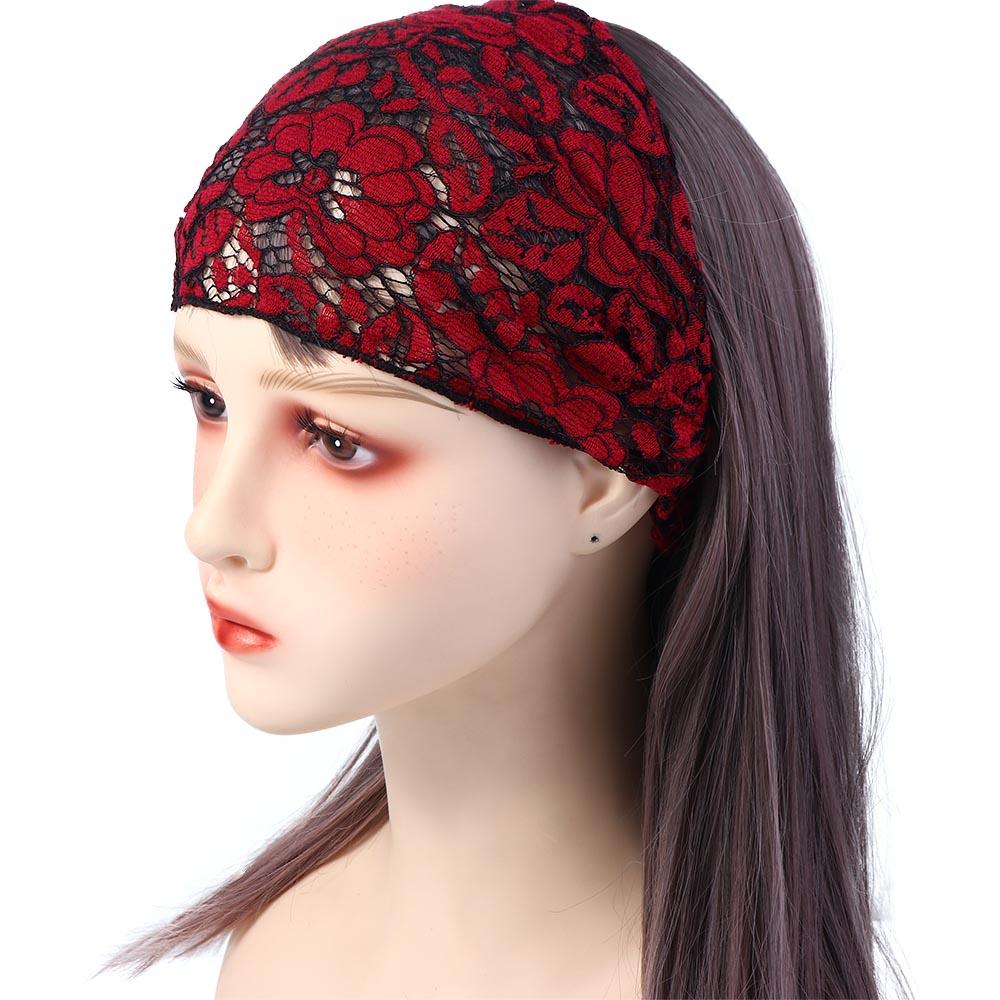 Headwear Lace Cloth Gift Korean Style Hair Band Headdress Wide Edge Headband Female Hair Band