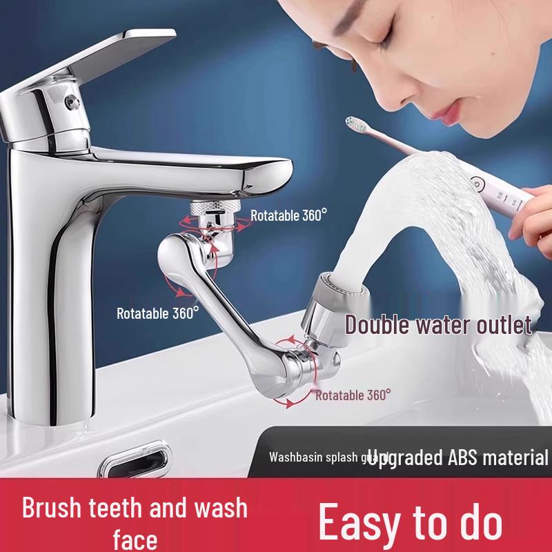 New Rotating Faucet Extender: Universal, Multifunctional, Splash-Proof Design with Free Shipping.