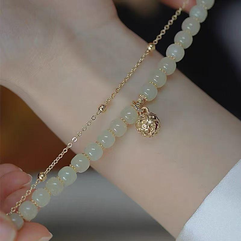 Wada Yuyu pearl blessing bracelet women's new fashion high-end sense of light luxury niche design girlfriends all-match gift