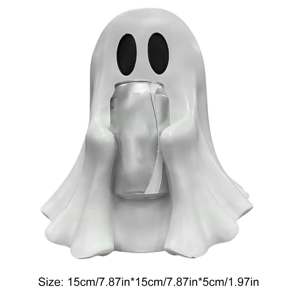Cute Ghost Drink Holder Halloween Ghost Can Holder Fun Drink Can Holder Spooky Decor Drink Holder for Most Soda Cans Home Decor