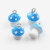 15Pcs Charms Colorful Lovely 3D Mushroom 16X12X12Mm Pendants Crafts Making Findings Handmade Jewelry Diy For Earrings Necklace