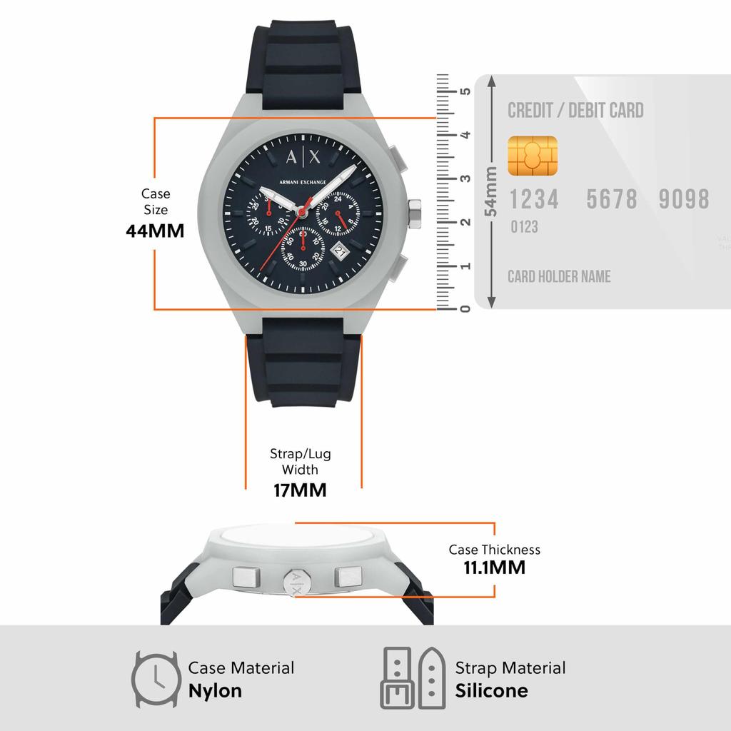 Ceas pentru bărbați Armani Exchange Sync AX4172 Albastru AX,