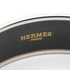 Used HERMES Bangle Emilel GM metal/enamel 38.5g Purple Silver Cloisonne