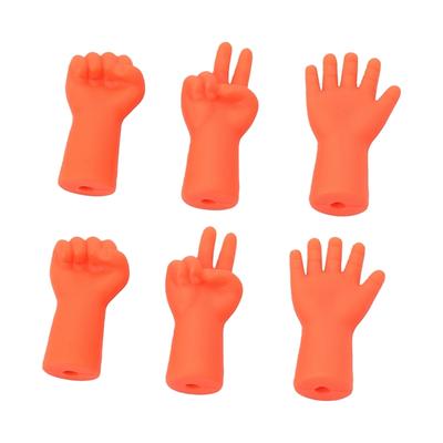 6 Stück Stricknadelspitzenschützer Handform Stricknadelstopper Rutschfest Häkelnadelspitzenabdeckungen