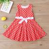 Kids Girls Vintage Dress Polka Dot Princess Swing Rockabilly Party Dresses
