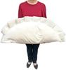 Freshly Baked Hearty Gyoza Dumpling Ultra BIG Plush, Cushion Body Pillow, Large Realistic Food Stuffed Toy, Approx. 73cm (Green Onion Sauce)