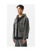 Customellow Gray Cotton Dyed Hood Jacket_Cwuam25383Gyd