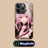 Holo Mori Calliope Glass MagSafe Mobile Phone Case for iPhone 17 16 15 14 13 12 11 Air Pro Max Plus Mini Colorful Cover