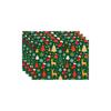 Christmas Theme Printed Placemats for Holiday Party Table Decor and Heat Table Mats