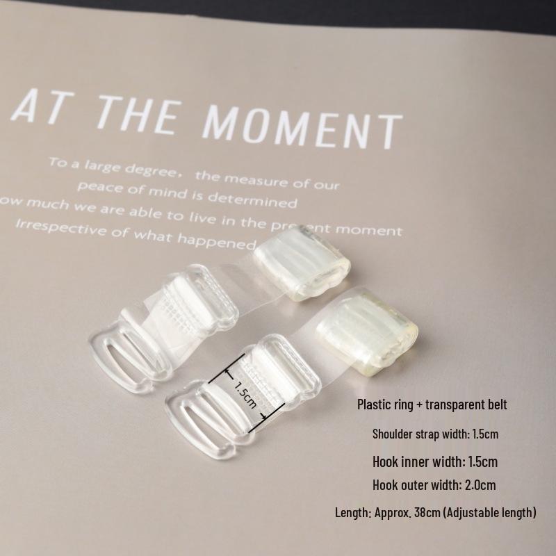 

Прозрачные ТПУ Невидимые Бретели для Бюстгальтера с Регулируемыми Матовыми Пластиковыми Пряжками Simple Packaging