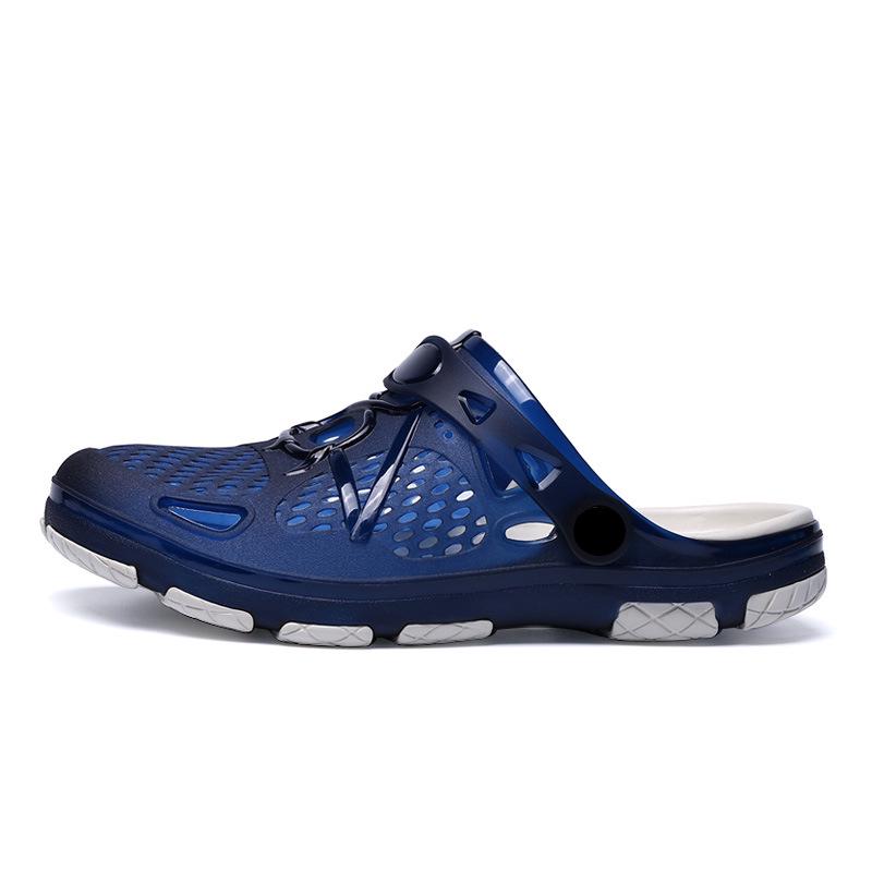 Men's Summer Non-Slip Closed-Toe Beach Sandals with Thick Soles