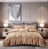 50S Pure Cotton Sateen Solid Color Brocade Fabric Duvet Cover & Bed Sheet Hotel Collection