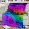 Coperta Cartone Animato 3D Colori Arcobaleno Illusione, Morbida Coperta da Divano per Casa Camera da Letto Letto Divano Picnic Viaggio Ufficio Coperta per Bambini