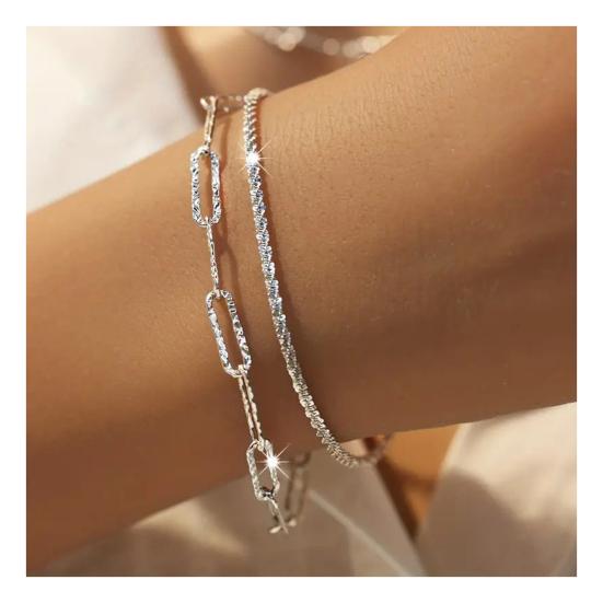 Women Necklace Bracelet Hoillow Out Shimmering Surface Adjustable Length Lady Wrist And Neck Jewelry for Daily Wear Weddings Parties