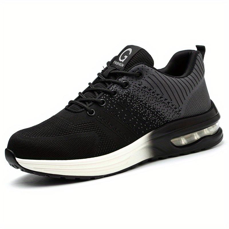 Indestructible Safety Shoes For Men Steel Toe Anti-puncture Men's Work Shoes Lightweight Slip Resistant Air Cushion Sneaker