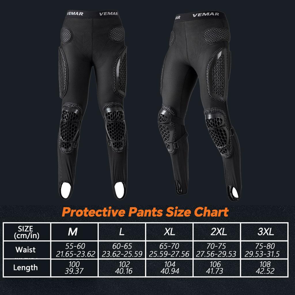 Motorrad Offroad Protektorhose Atmungsaktives Netz Motorrad Fahrhose Abriebfeste Knie-Hüft-Schutz Anti-Sturz Ausrüstung