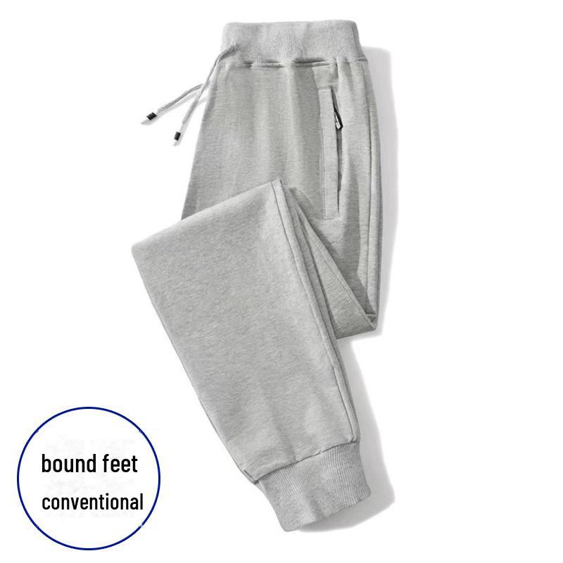 

Мужские теплые узкие спортивные штаны с флисовой подкладкой: Зимняя повседневная, плотная, модная и прямого кроя 4XL [160-175 jin]