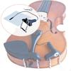 Violin Pickup with Cleaning Cloth Good Sound Musical Instrument Accessories Stringed