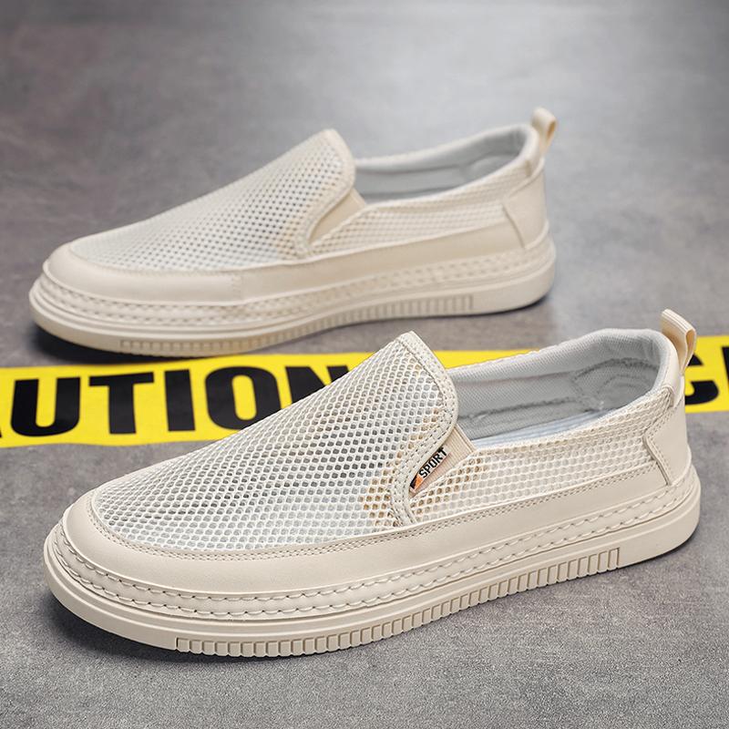 Summer Breathable Cloth Shoes Driving New Lightweight Mesh Walking Sports Mesh Shoes