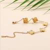 18K Gold-plated Lucky Clover Bracelet for Women