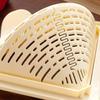 Triangular Magnetic Suction Drainage Filter Basket Corner Sink Strainer Twist Open Bottom Efficient Vegetable Draining