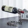 Magical Suspension Iron Chain Wine Racks One Bottle Wine Display Racks Stand Holder Kitchen Dining Room Cellar Bar Decoration