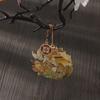 Office Supplies Chinese Style Retro Metal Tassel Brass Bookmark Pagination Mark Book Clip Painted