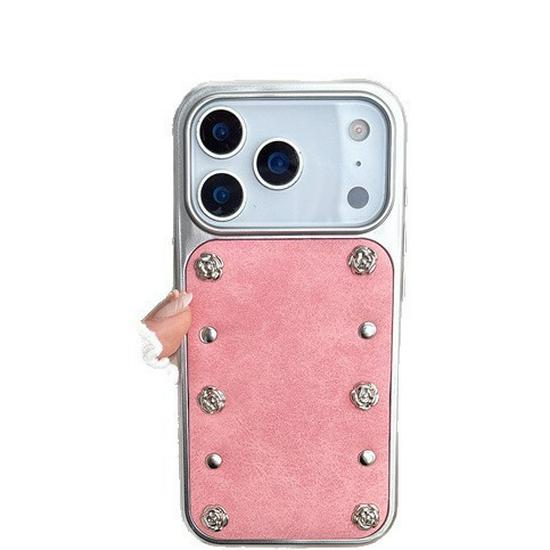 

Leather Rose Anti-Drop Phone Case for iPhone 14/13 ProMax iPhone 16 Pro Max