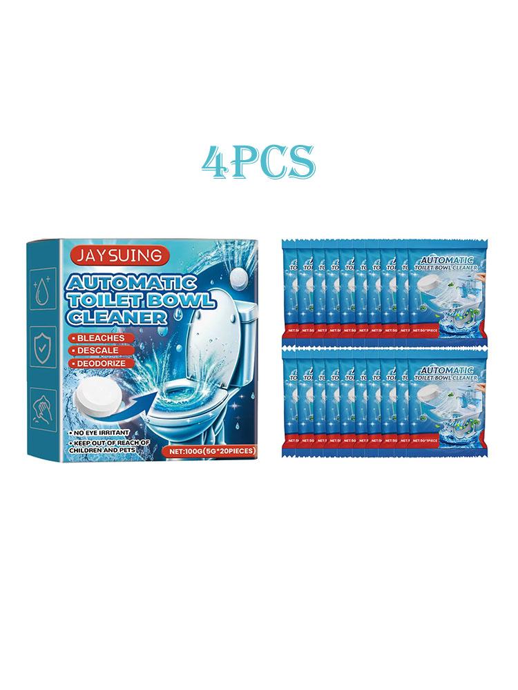 

Jaysuing 20 шт. Очиститель для унитаза, дезодорирующий, удаляющий накипь, запах мочи, пятен, дезактивация бака, чистящие таблетки для ванной комнаты buy 2 free 2