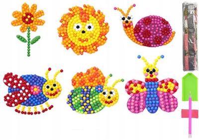 5D Diamantstickerei Kinder-Set mit Puzzle-Aufklebern