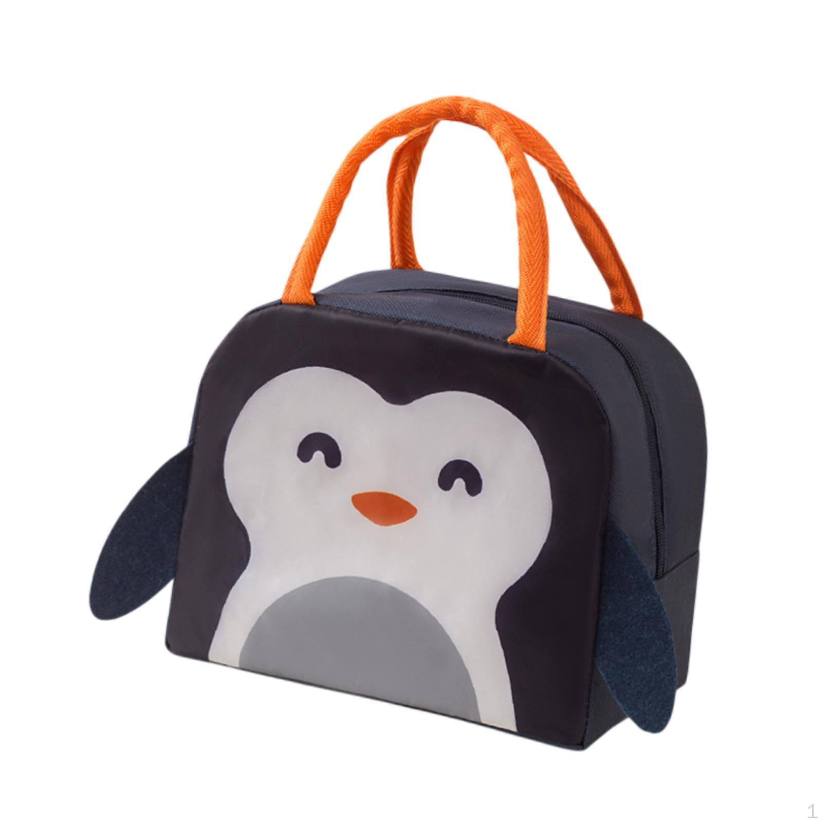 

Insulated Lunch Box Bag Leakproof Tote Cooler for Picnic Adults Students темно-синього кольору