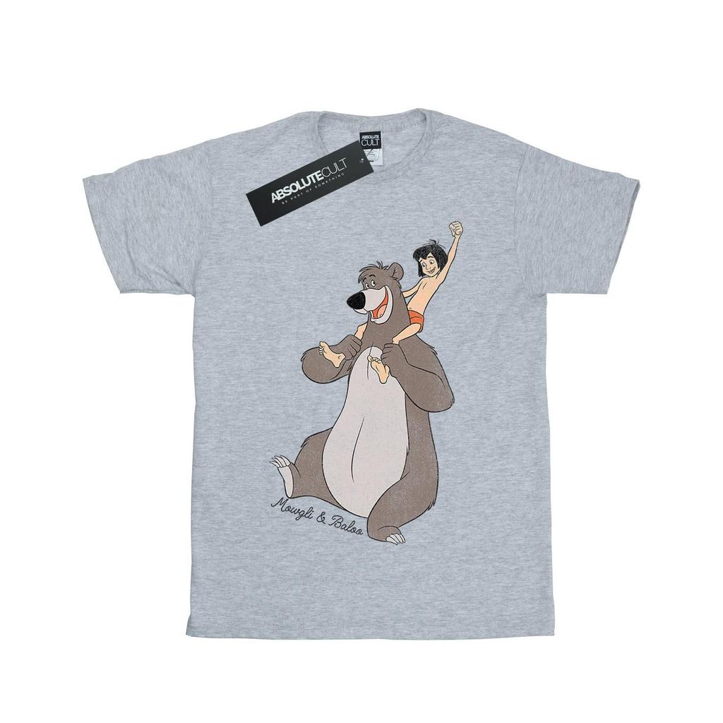 Jungle Book Girls Mowgli och Baloo bomull T-shirt