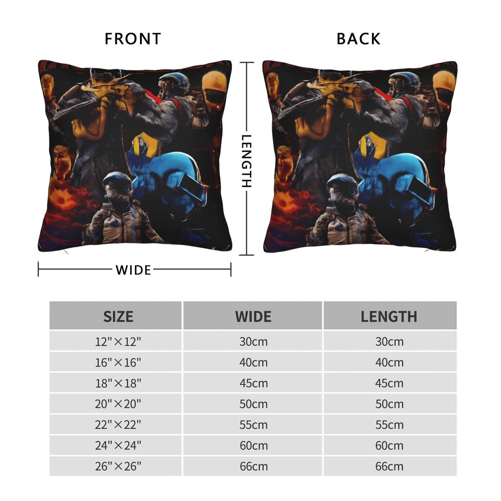 Arc Raiders Rooster Game Pillowcases  Kawaii Pillow Case For Sofa Bedroom Home Decor Square Pillow Cover