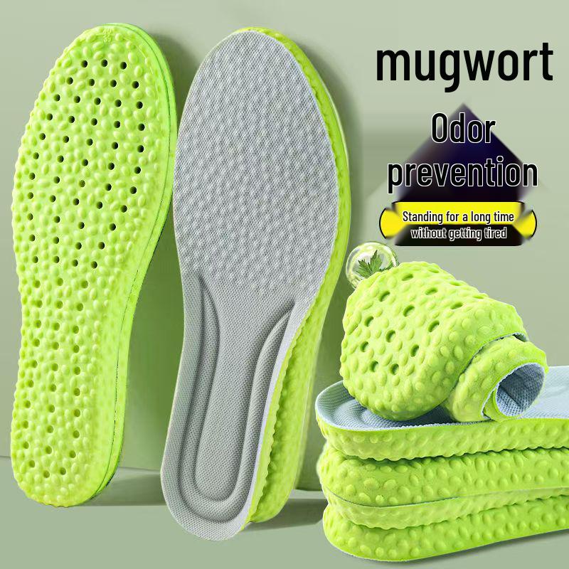 Odor-Resistant Breathable Popcorn PU Insoles for Military Training - Comfortable and Durable for Long Standing, Spring/Summer Unisex