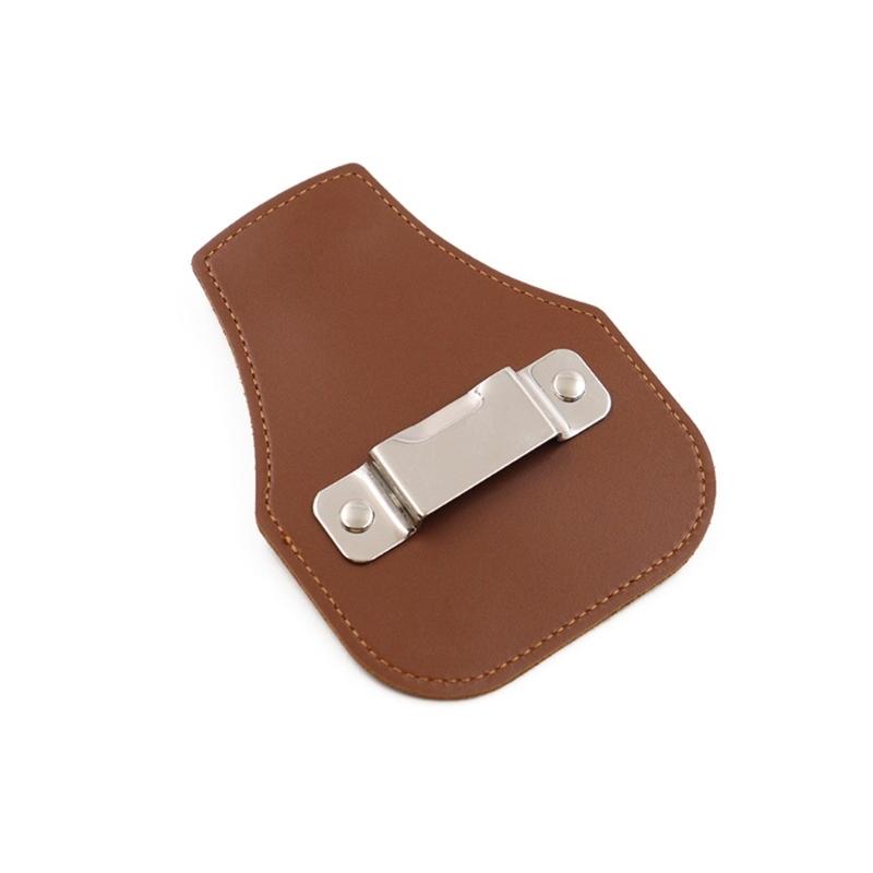 Premium Leather Tape Measure Case Adjustable Belt Clip For 5m 10m Measuring Tape Compact Design For Professional Craftsmen