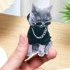 2D Acrylic Hanging Ornament Car Hanging Decor Rearview Mirror Decoration Cute Cat Key Pendant Car Interior Pendant