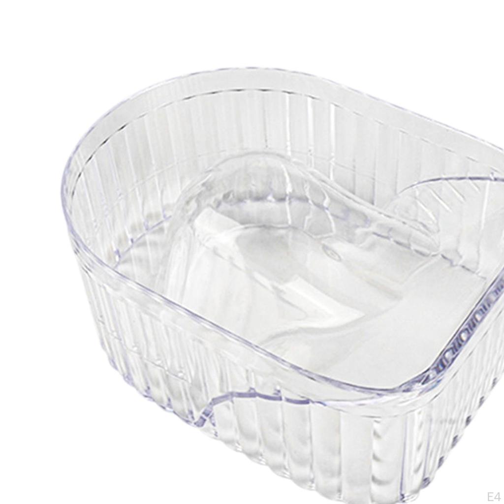 Manicure Hand Soak Bowl Tray, Gel Nail Remover Dish Color Removing Salon