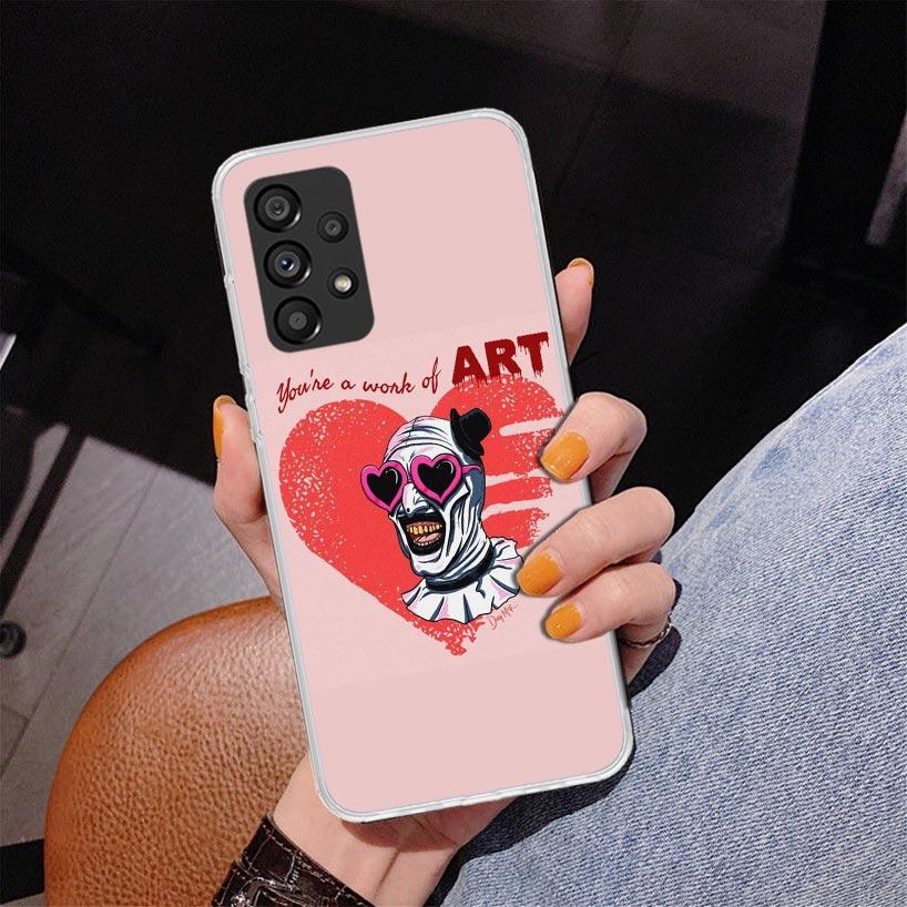 Horror Movie Terrifier Phone Case For Samsung Galaxy A17 A16 A15 A14 A13 A57 A56 A55 A54 A53 A37 A36 A35 A34 A33 A26 A25 A24 A23
