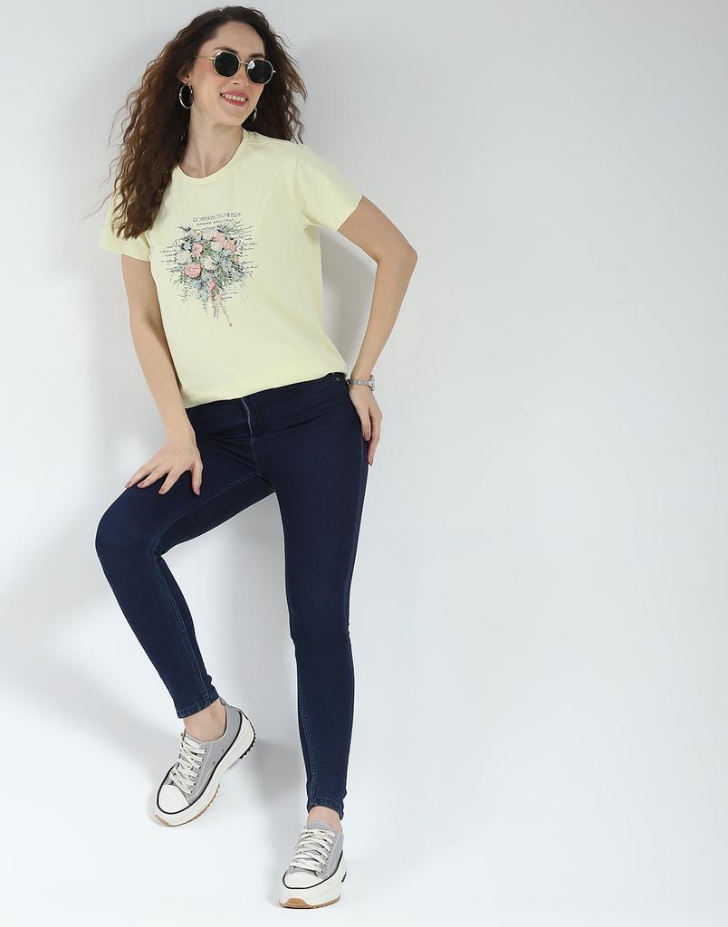 MONTE CARLO Women's Regular Fit Half Sleeves Top