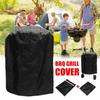 70x70CM Outdoor Wild Blow Barbecue Cover Circular Waterproof Barbecue Cover Outdoor Dust Prevention Barbecue Protection