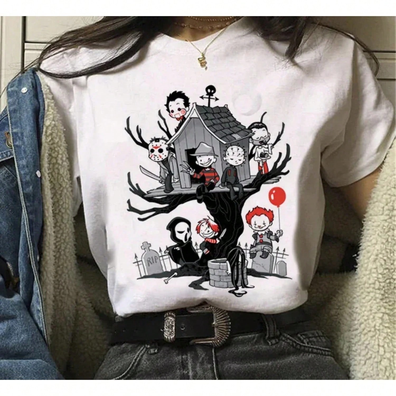 Graphic Printed T Shirt Streetwear Fashion Casual Crew Neck Short Sleeve Plus Size T Shirt S разноцветный