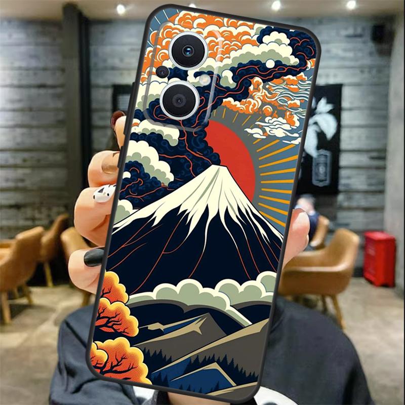 Japan Scenery Case For OPPO Reno 12 12F 13 F 11 8T 7 8 10 Pro OPPO Find X8 X6 Pro X3 X5 Lite Cover Coque