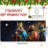 Weihnachts Garagenbanner - Krippenszene mit Stern und Heiligen Drei Königen Geeignet für Außen- und Innendekoration