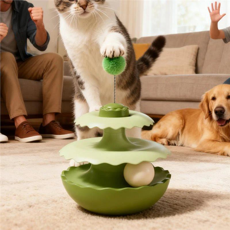 2025 Trend Interactive For Indoor Cats Bored Animals Teaser Kitten Ball Track For Living Room Bedroom