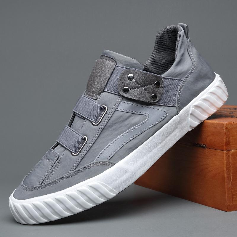 Mens High-top Canvas Shoes Men 2025 New Spring Autumn Top Fashion Sneakers Lace-up High Style Solid Colors Man Black Shoes665