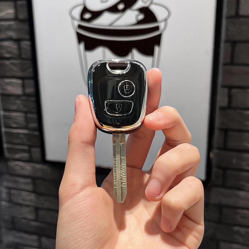 Protective Cover for Original Dongfeng Peugeot Straight Car Key. Suitable for Peugeot 206, 207, 307 Remote Control Keys.