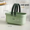 Portable Plastic Bath Storage Basket for Bathroom and Dorm Use