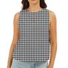 Women’s Sleeveless Plaid Relaxed Fit Tank Top Casual Lightweight Checkered Pattern Blouse for Everyday Wear