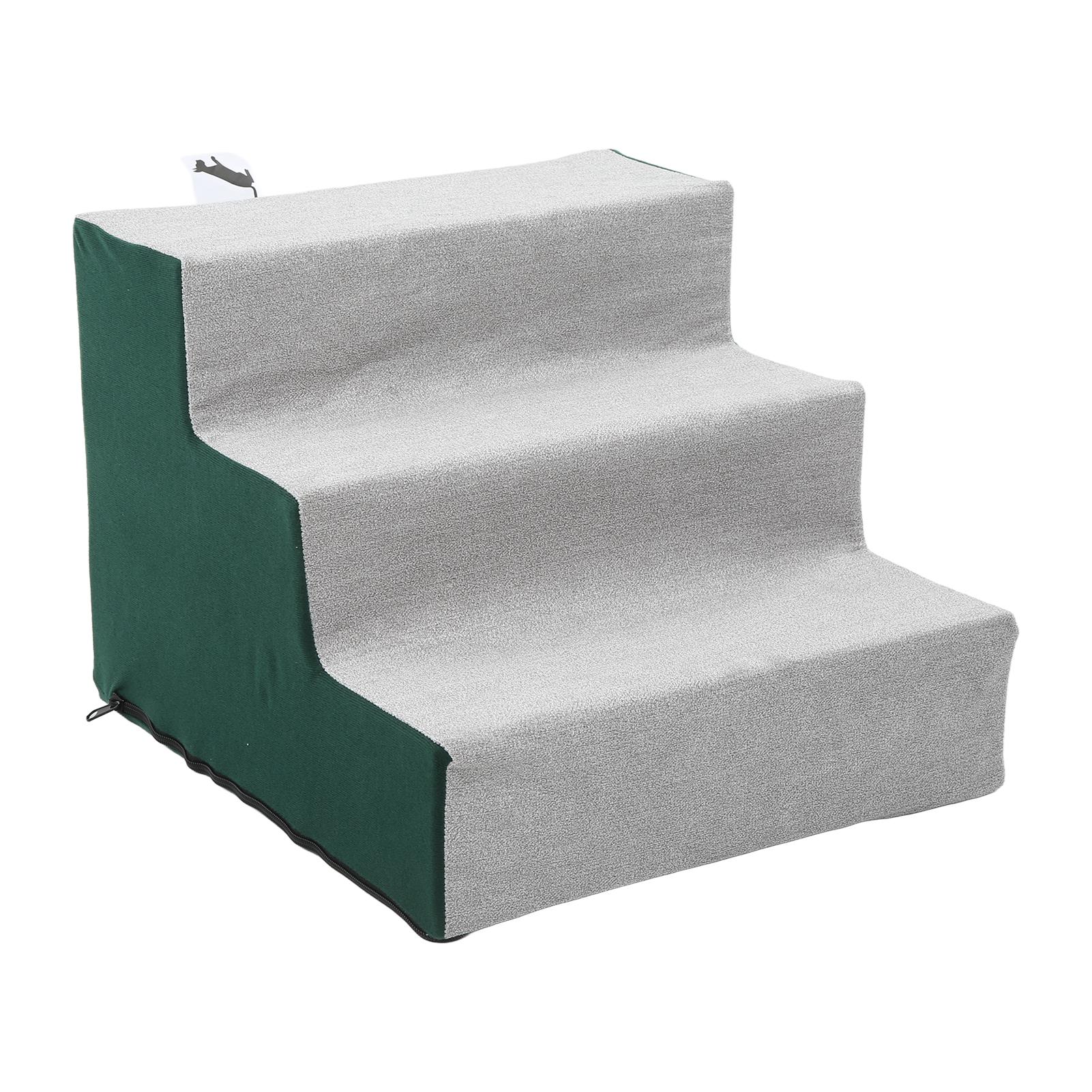 

Pet Steps Soft Plush Removable Cover Portable Pet Stairs for Small Dogs Cats Pets