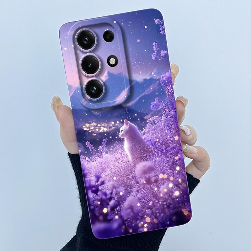 For Itel S26 Ultra Super 26 Ultra S688LN Case Simplicity Oil Painting Floral Silicone Soft Casing New Shockproof Back Cover